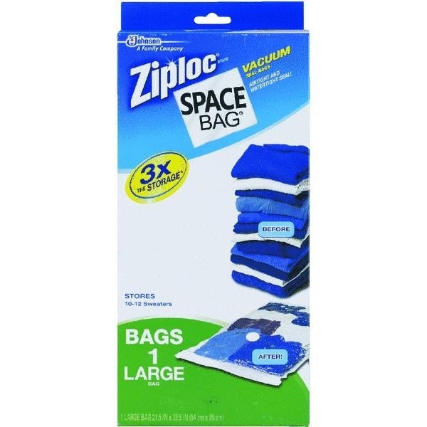 Itw Space Bag VacuumSeal Storage Bag Packs As Seen On TV 65300 Zoro